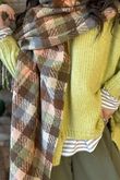 Magnus Plaid Blanket Scarf 1
